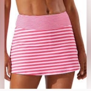 Tommy Bahama Breaker Bay Skort Pink & White High-Waist Mini Skirt Built In Short